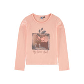 3 Pommes Girls Salmon Pink T-shirt and Skirt Set